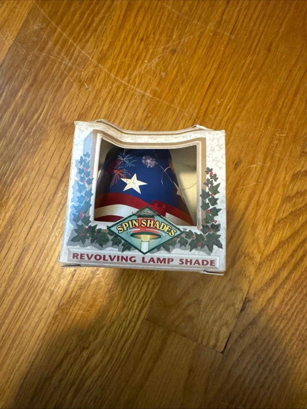 Revolving Lamp Shade - Blue Stars & Stripes